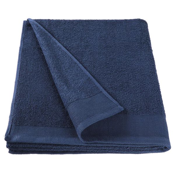 vidaXL Serviettes à main 5 pcs Coton 450 g/m² 50x100 cm Bleu marine