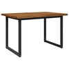 vidaXL Table &agrave; manger en bord vivant 120 x 80 x 75 cm