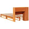 vidaXL Lit biblioth&egrave;que sans matelas cire marron 75x190 cm bois massif