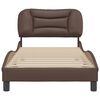vidaXL Cadre de lit sans matelas Hvar marron 90x190 cm similicuir