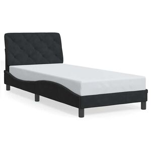 vidaXL Cadre de lit sans matelas noir 80x200 cm velours