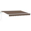 vidaXL Auvent r&eacute;tractable Taupe 350 x 250 cm Tissu et Aluminium