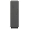 vidaXL Buffet haut Gris 74x35x117 cm Bois massif de pin