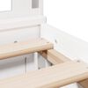 vidaXL Lit biblioth&egrave;que sans matelas blanc 180x200 cm bois pin massif
