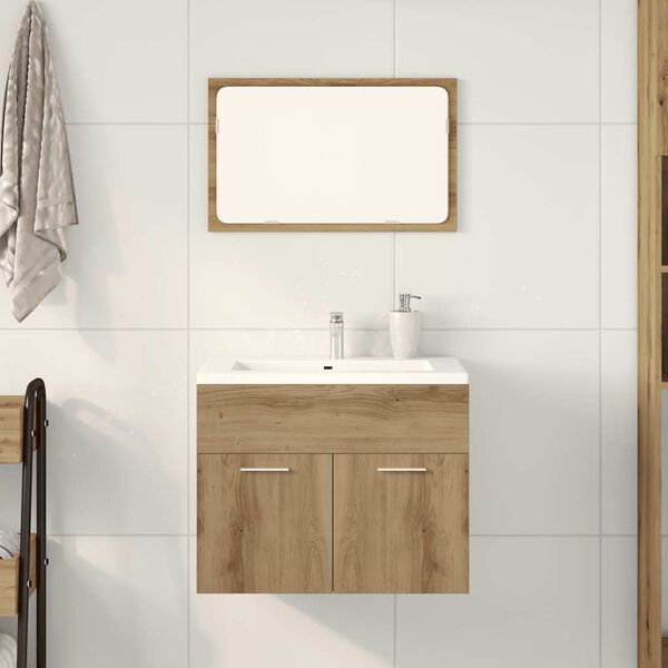 vidaXL Ensemble de meubles salle de bain 2 pcs bois d'ingénierie