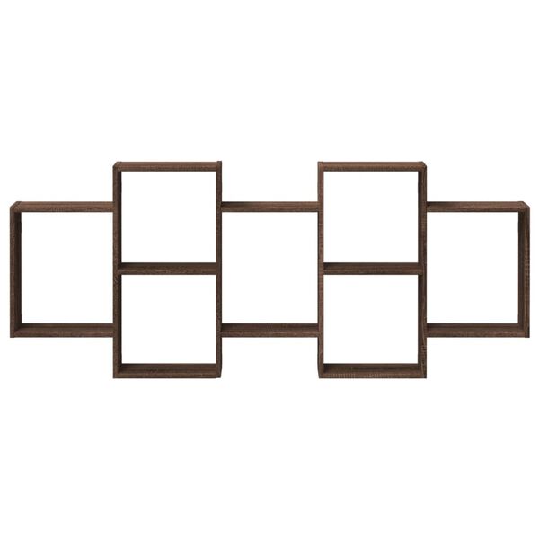 vidaXL Étagère murale chêne marron 159x18x65 cm bois d'ingénierie