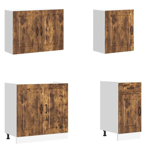 vidaXL Ensemble d'armoires de cuisine 7 pcs Kalmar bois d'ing&eacute;nierie