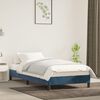 vidaXL Cadre de lit sans matelas bleu fonc&eacute; 90x190 cm velours