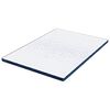 vidaXL Surmatelas Blanc 140 x 200 cm Tissu Jacquard