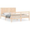 vidaXL Cadre de lit sans matelas 160x200 cm bois massif