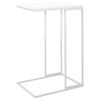 vidaXL Table d'appoint Blanc 40x30x59 cm Bois d'ingénierie