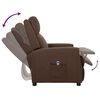 vidaXL Fauteuil inclinable &eacute;lectrique Marron Similicuir