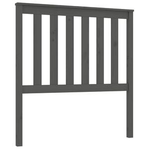 vidaXL T&ecirc;te de lit Gris 96x6x101 cm Bois massif de pin