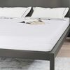 vidaXL Matelas Blanc 140 x 200 cm Tissu jacquard