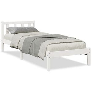 vidaXL Cadre de lit extra long sans matelas 100x220 cm bois massif pin