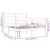 vidaXL Cadre de lit sans matelas bois de pin massif 120x190 cm