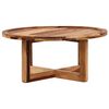 vidaXL Table basse 80x35 cm Bois massif