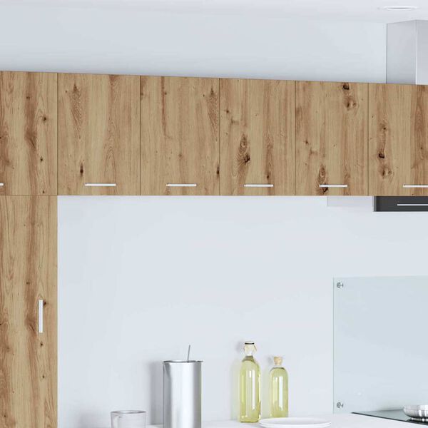 vidaXL Armoire suspendue 2 pcs Ch&ecirc;ne Artisan et Blanc 60 x 31 x 40 cm