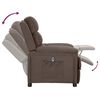 vidaXL Fauteuil inclinable électrique Taupe Tissu
