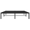 vidaXL Cadre de lit m&eacute;tal sans matelas noir 135x190 cm