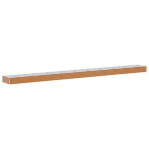 vidaXL Jardini&egrave;re sur&eacute;lev&eacute;e 970 x 100 x 36 cm Acier galvanis&eacute;