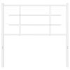 vidaXL T&ecirc;te de lit de remplacement m&eacute;tal blanc 100 cm