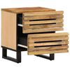 vidaXL Table de chevet 40x34x46 cm bois de manguier massif brut