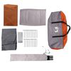 vidaXL Tente familiale tipi 8 personnes gris et orange imperméable