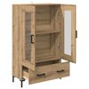 vidaXL Haut Armoire avec tiroir Ch&ecirc;ne artisanal 69,5 x 31 x 115 cm