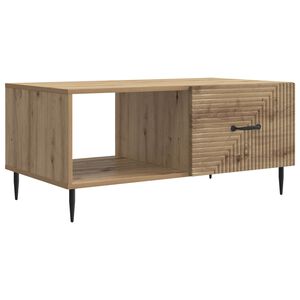 vidaXL Table basse Ch&ecirc;ne artisanal 90 x 50 x 40 cm Bois d'ing&eacute;nierie