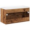 vidaXL Armoire lavabo avec bassin int&eacute;gr&eacute; vieux bois