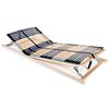vidaXL Sommier &agrave; lattes sans matelas avec 42 lattes 7 zones 80x200 cm