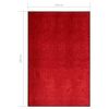 vidaXL Paillasson lavable Rouge 120x180 cm