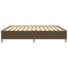 vidaXL Cadre de lit sans matelas marron foncé 180x200 cm tissu