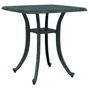 vidaXL Table de jardin vert 53x53x53 cm aluminium coul&eacute;