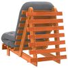 vidaXL Canapé-lit futon avec matelas 60x206x11 cm bois massif de pin