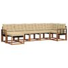 vidaXL Ensemble de canap&eacute;s d'ext&eacute;rieur 7 pcs Naturel et Beige