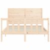 vidaXL Cadre de lit sans matelas 140x190 cm bois de pin massif