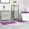 vidaXL Ensemble de tapis de bain antid&eacute;rapants 3 pcs Violet PP