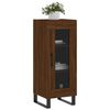 vidaXL Buffet Ch&ecirc;ne marron 34,5x34x90 cm Bois d'ing&eacute;nierie