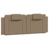 vidaXL Cadre de lit Viana sans matelas cappuccino 140x190 cm similicuir