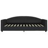 vidaXL Lit de jour avec matelas noir 100x200 cm tissu