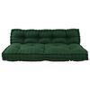 vidaXL Coussin de canapé sur palette Vert tissu