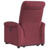 vidaXL Fauteuil inclinable de massage électrique Rouge bordeaux Tissu