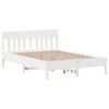 vidaXL Cadre de lit sans matelas blanc 120x200 cm bois de pin massif