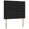 vidaXL Lit avec rangement et LED avec LED Noir 120 x 190 cm Polyester