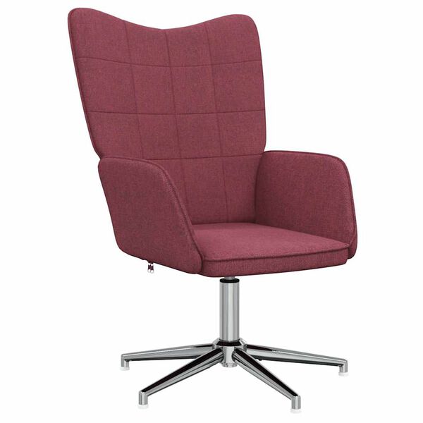 vidaXL Chaise de relaxation Rouge bordeaux Tissu