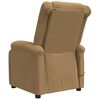 vidaXL Fauteuil inclinable &eacute;lectrique Marron Velours
