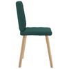 vidaXL Chaises à manger lot de 4 vert foncé tissu