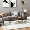 vidaXL Table basse Ch&ecirc;ne marron 80x50x35 cm Bois d'ing&eacute;nierie